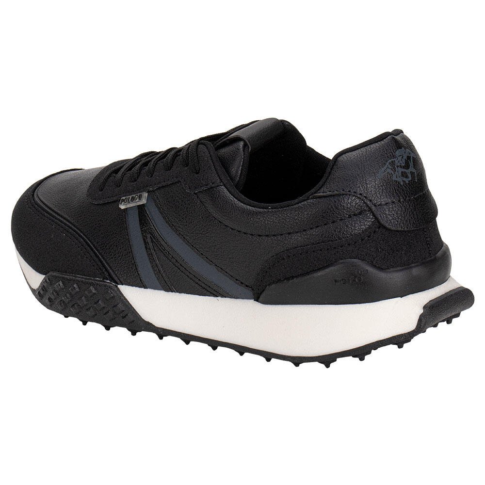 TÊNIS MASCULINO CASUAL POLO GO GO461 Preto/Cinza 3