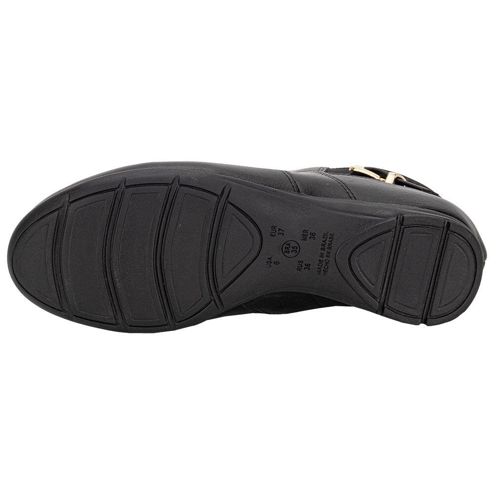 BOTA FEMININA CANO BAIXO COMFORTFLEX 2491304 Preto 4