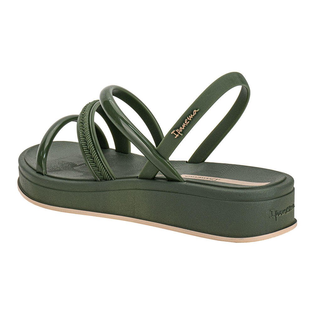 SANDÁLIA FEMININA FLAT GLOW UP IPANEMA 27418 Verde 3