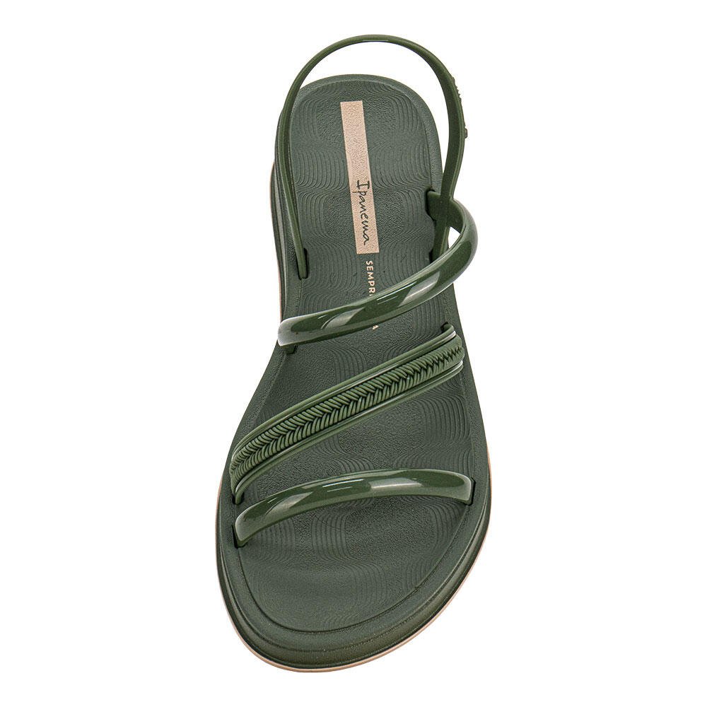 SANDÁLIA FEMININA FLAT GLOW UP IPANEMA 27418 Verde 5