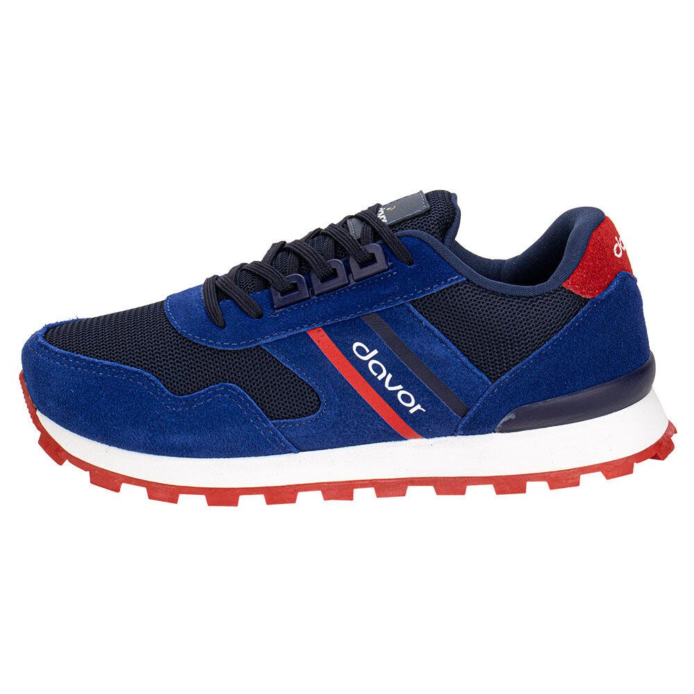 TÊNIS MASCULINO DAVOR DVR-331 Azul/Vermelho 2