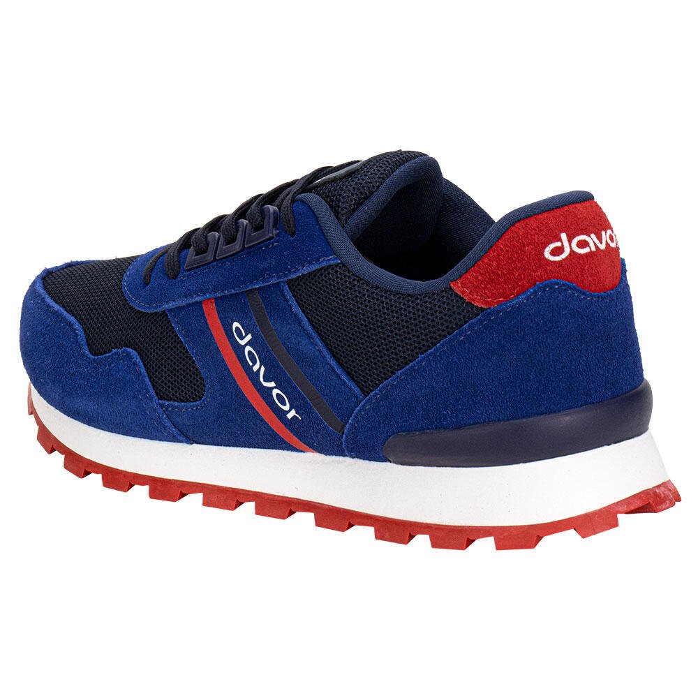 TÊNIS MASCULINO DAVOR DVR-331 Azul/Vermelho 3