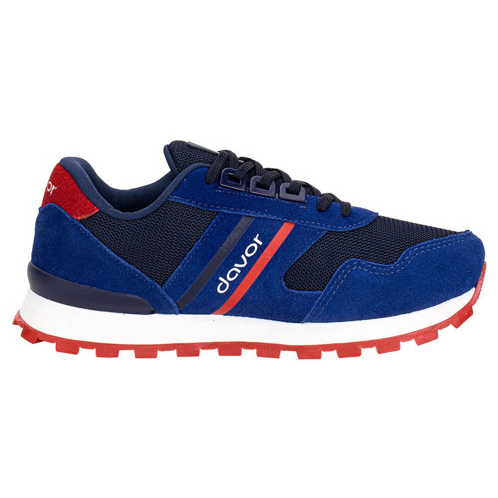 TÊNIS MASCULINO DAVOR DVR-331 Azul/Vermelho 5