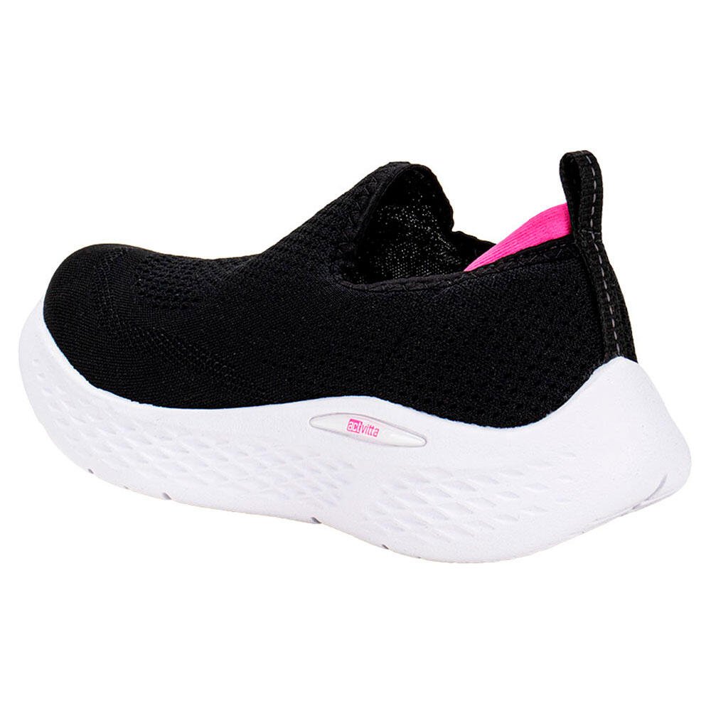 TÊNIS FEMININO SLIP ON ACTVITTA 4845100 Preto 3