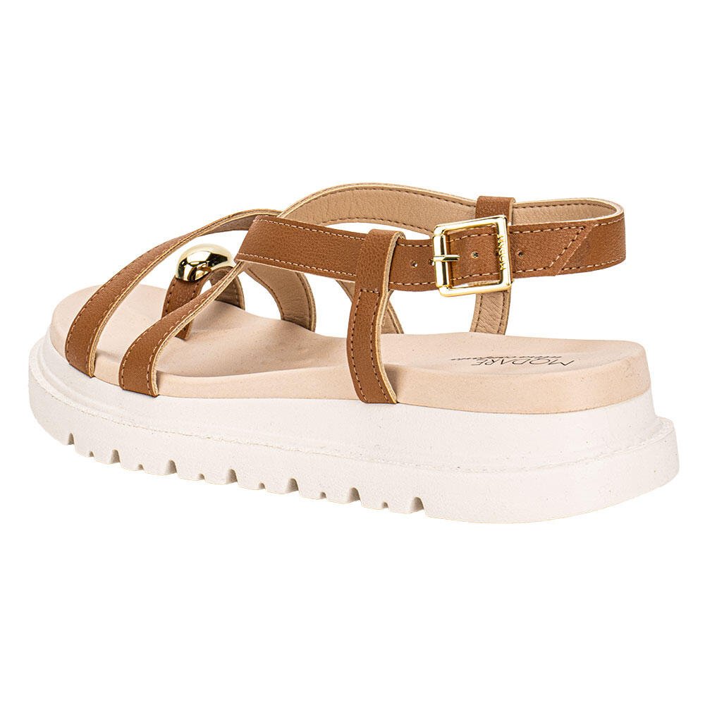 SANDÁLIA FEMININA FLAT MODARE 7200107 Camel 3