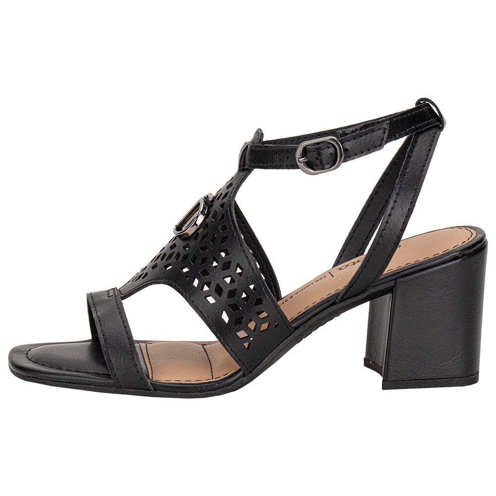 SANDÁLIA FEMININA SALTO GROSSO DAKOTA Y9791 Preto 2
