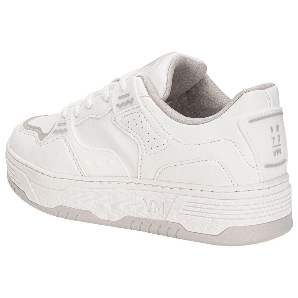 TÊNIS FEMININO CASUAL VIA MARTE 225007 Branco/Cinza 3