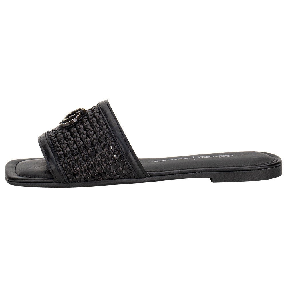 TAMANCO FEMININO FLAT DAKOTA Y9933 Preto 2