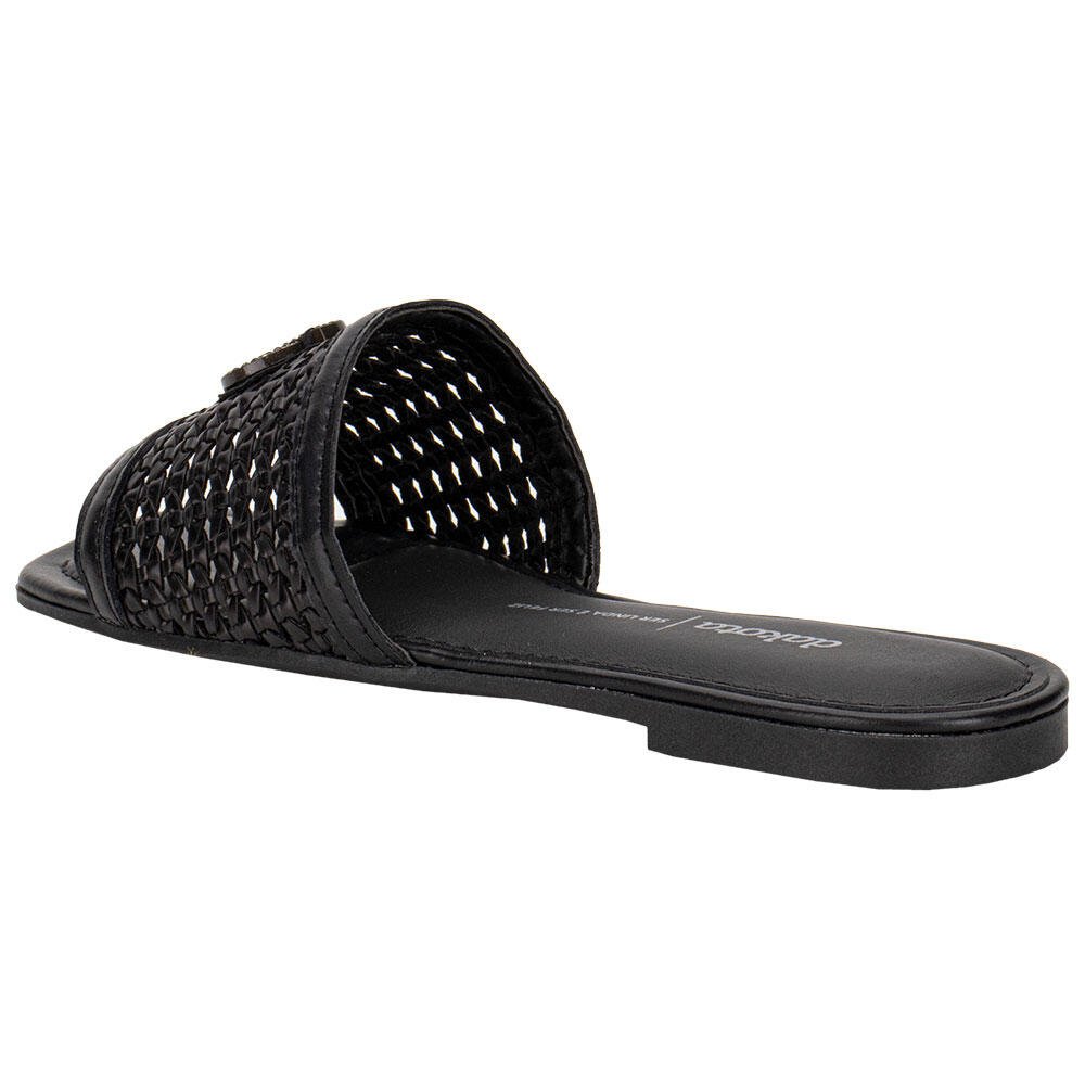 TAMANCO FEMININO FLAT DAKOTA Y9933 Preto 3