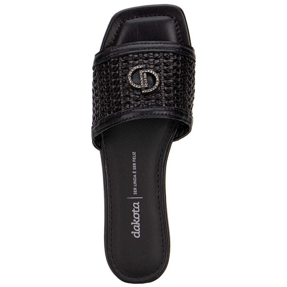 TAMANCO FEMININO FLAT DAKOTA Y9933 Preto 5