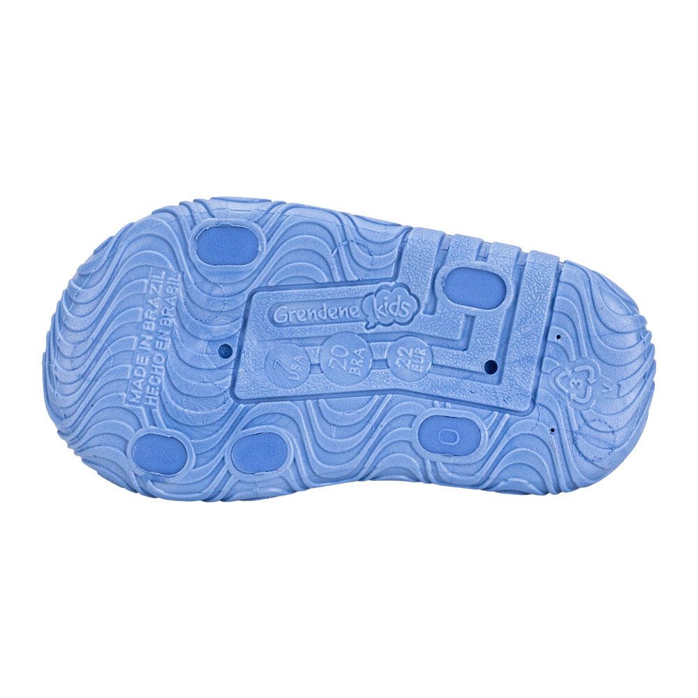 Kit Sandália e Mochila Disney Puff Grendene Kids Azul 4