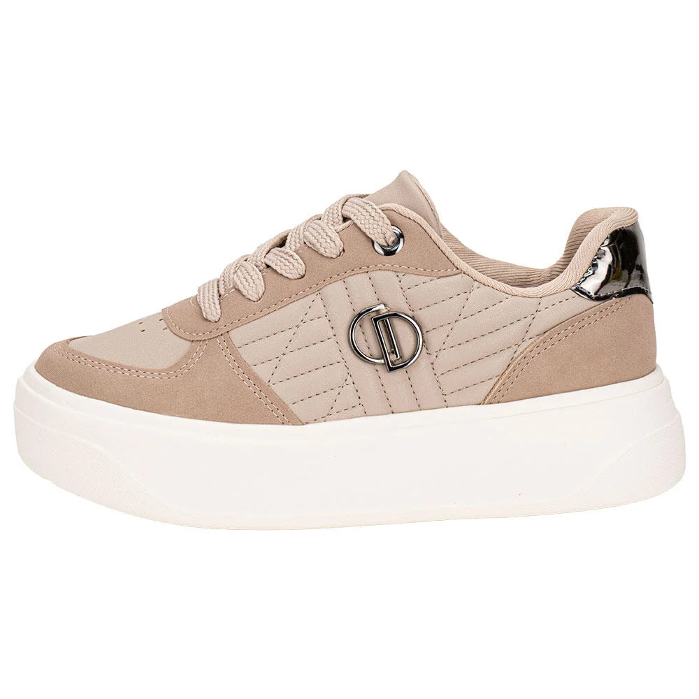 TÊNIS FEMININO CASUAL DAKOTA D0982 Bege 2