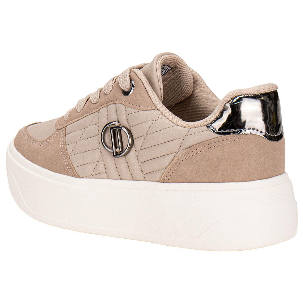 TÊNIS FEMININO CASUAL DAKOTA D0982 Bege 3