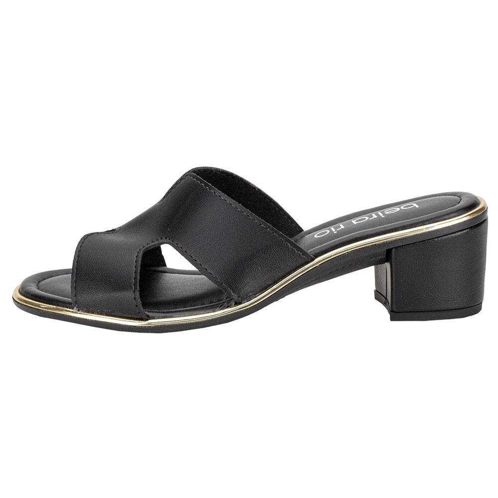 TAMANCO FEMININO SALTO GROSSO BEIRA RIO 8379251 Preto 2