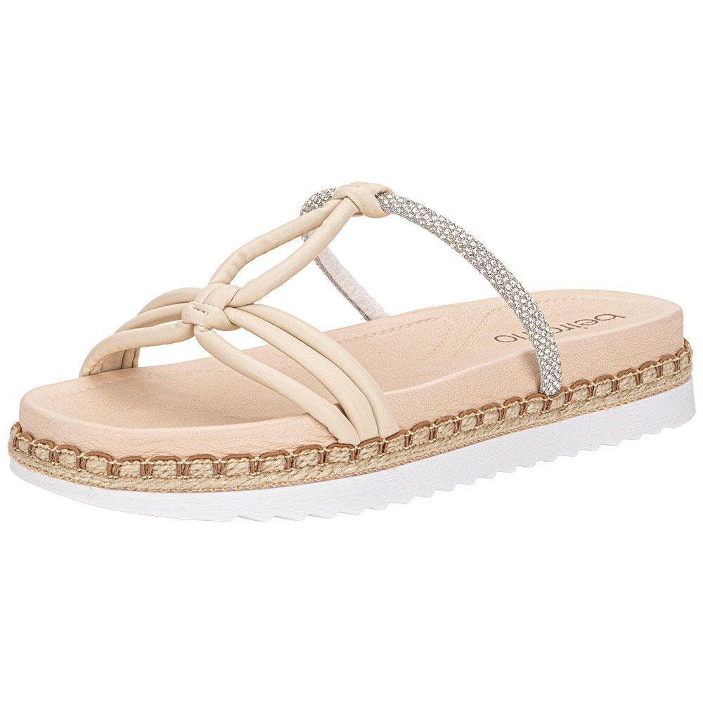 TAMANCO FEMININO FLAT BEIRA RIO 8553102 Bege 1