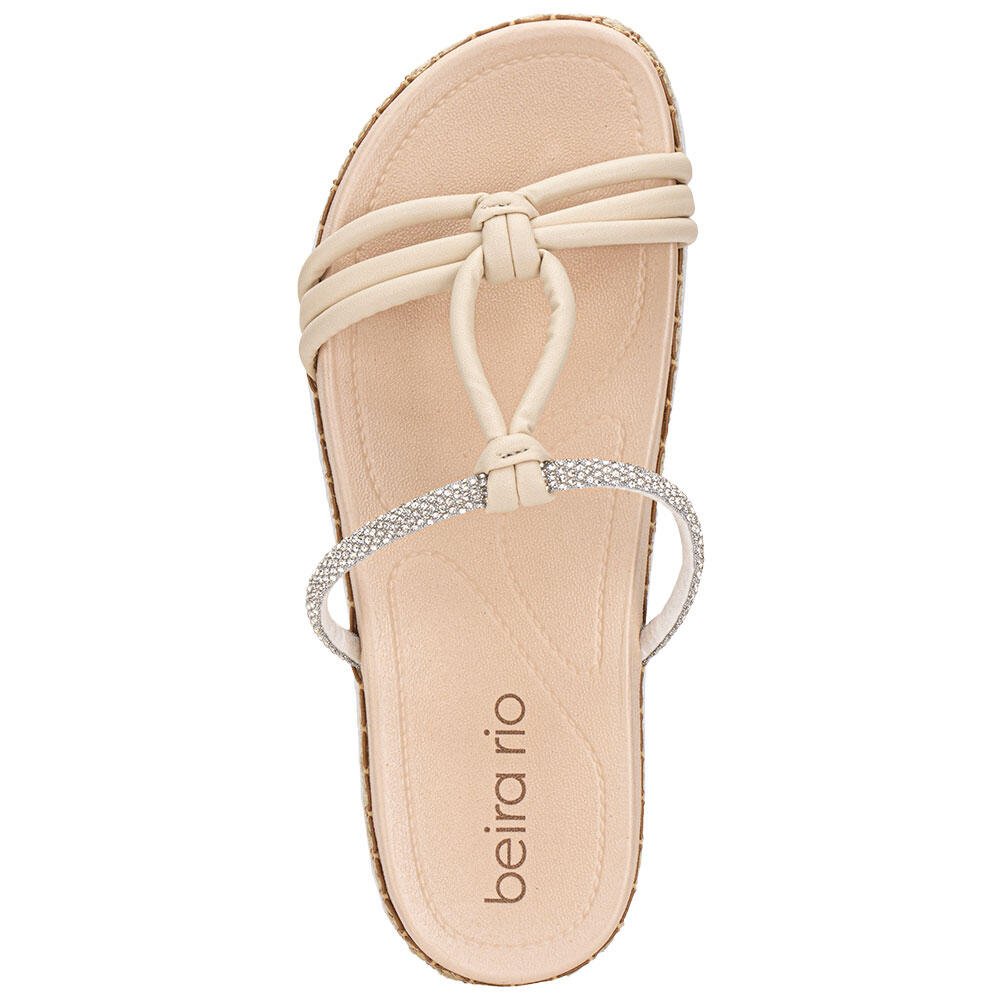 TAMANCO FEMININO FLAT BEIRA RIO 8553102 Bege 5