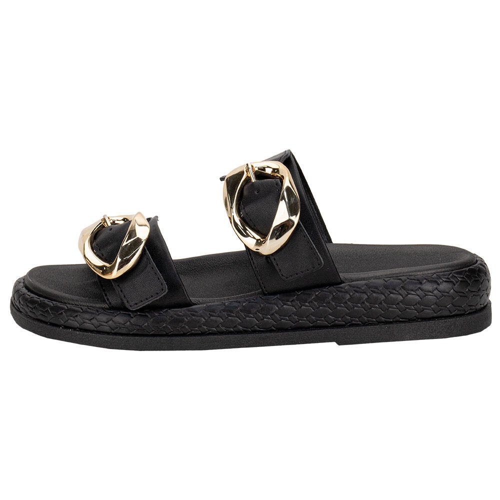 SANDÁLIA FEMININA CONFORTO RAMARIM 2555204 Preto 2