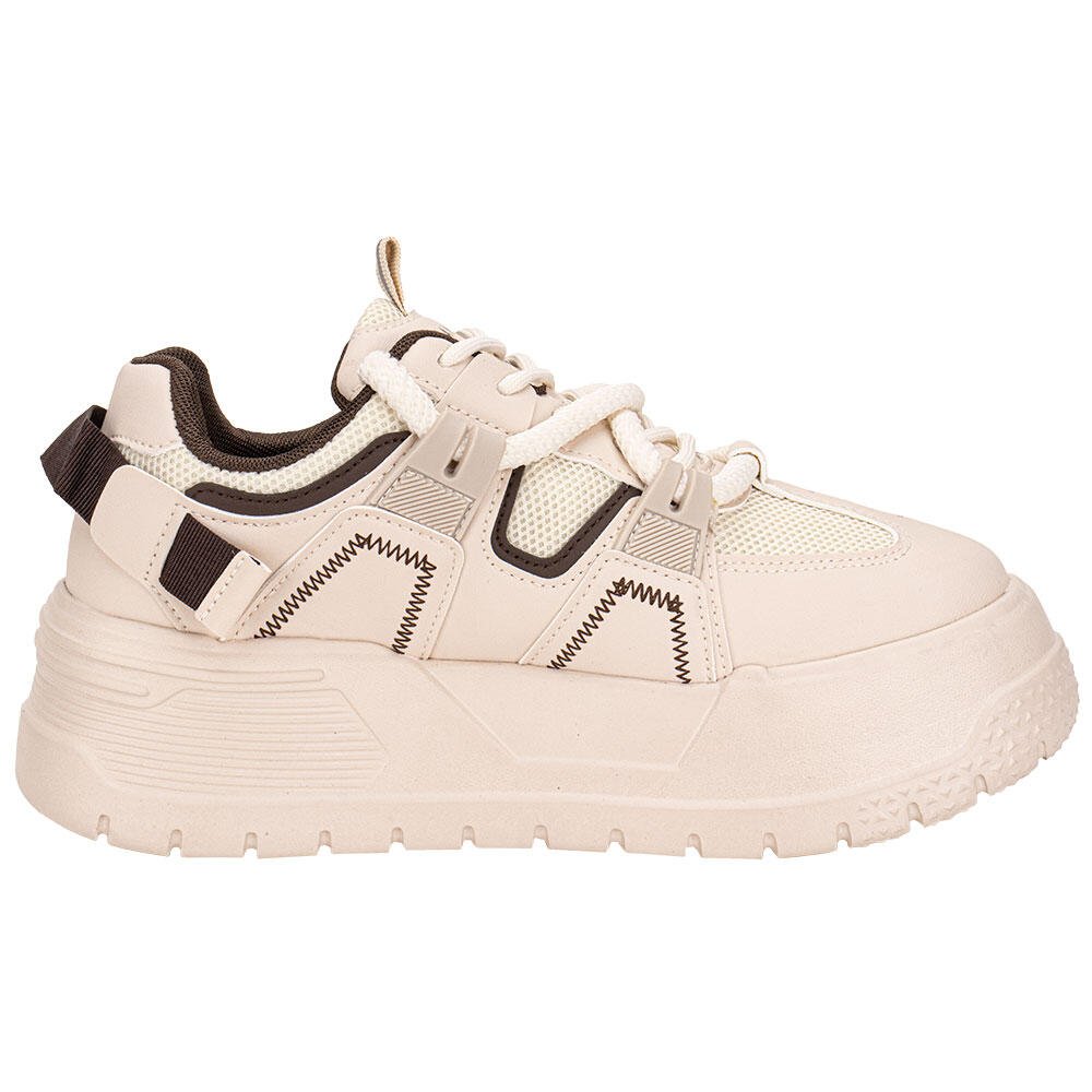 TÊNIS FEMININO CASUAL RAMARIM 2576231 Creme 5
