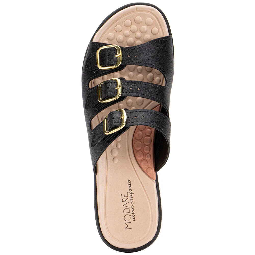 SANDÁLIA FEMININA CONFORTO MODARE 7174122 Preto 5