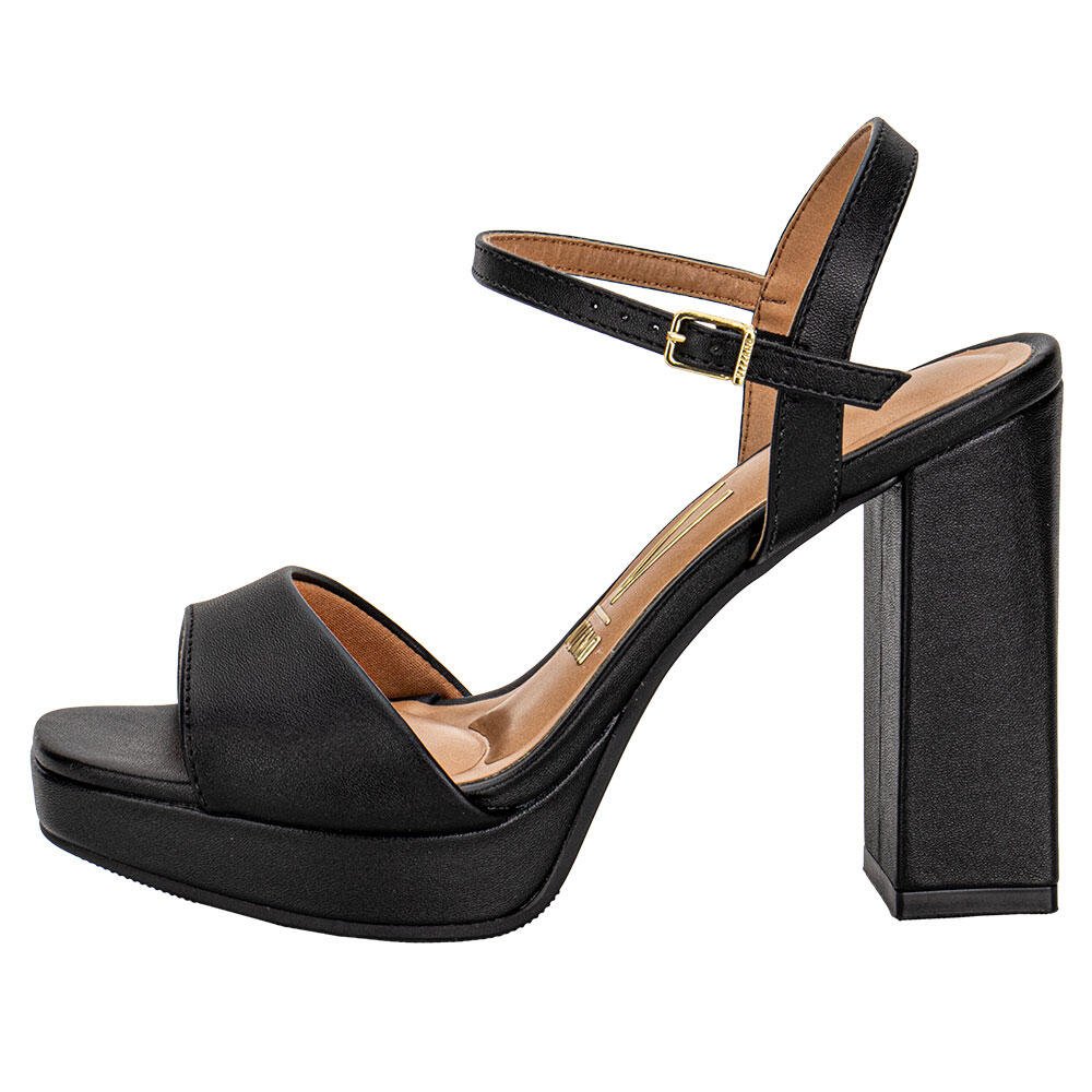 SANDÁLIA FEMININA MEIA PATA VIZZANO 6551100 Preto 2