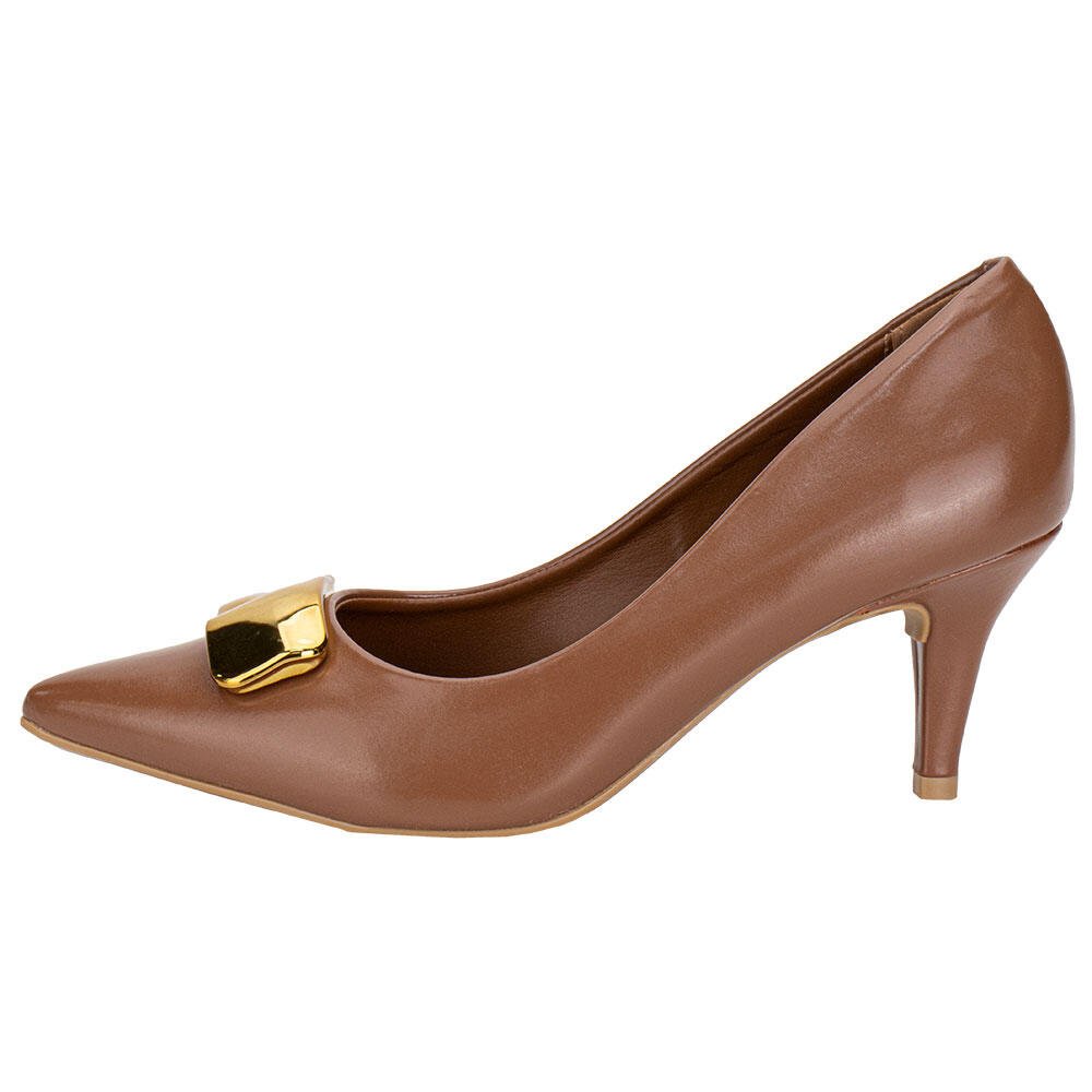 SCARPIN FEMININO SALTO FINO VIZZANO 11851445 Caramelo 2