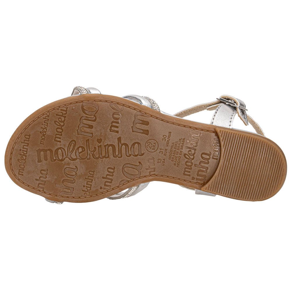 SANDÁLIA INFANTIL MOLEKINHA 21571205 Prata 4