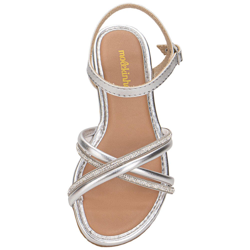 SANDÁLIA INFANTIL MOLEKINHA 21571205 Prata 5