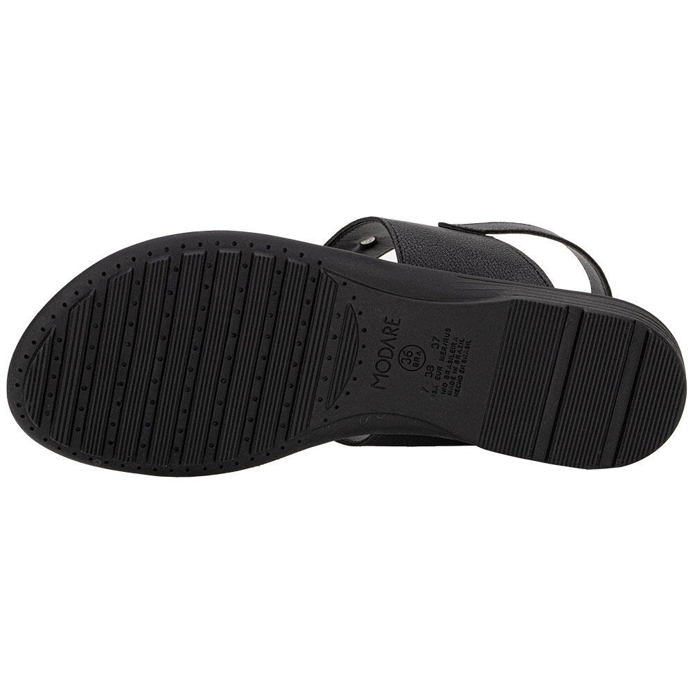 SANDÁLIA FEMININA FLAT MODARE 7053173 Preto 4