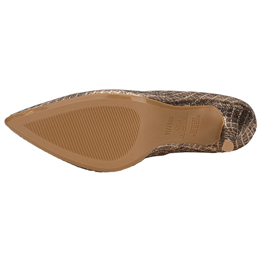 SCARPIN FEMININO SALTO FINO VIZZANO 11841501 Ouro/Rosado 4
