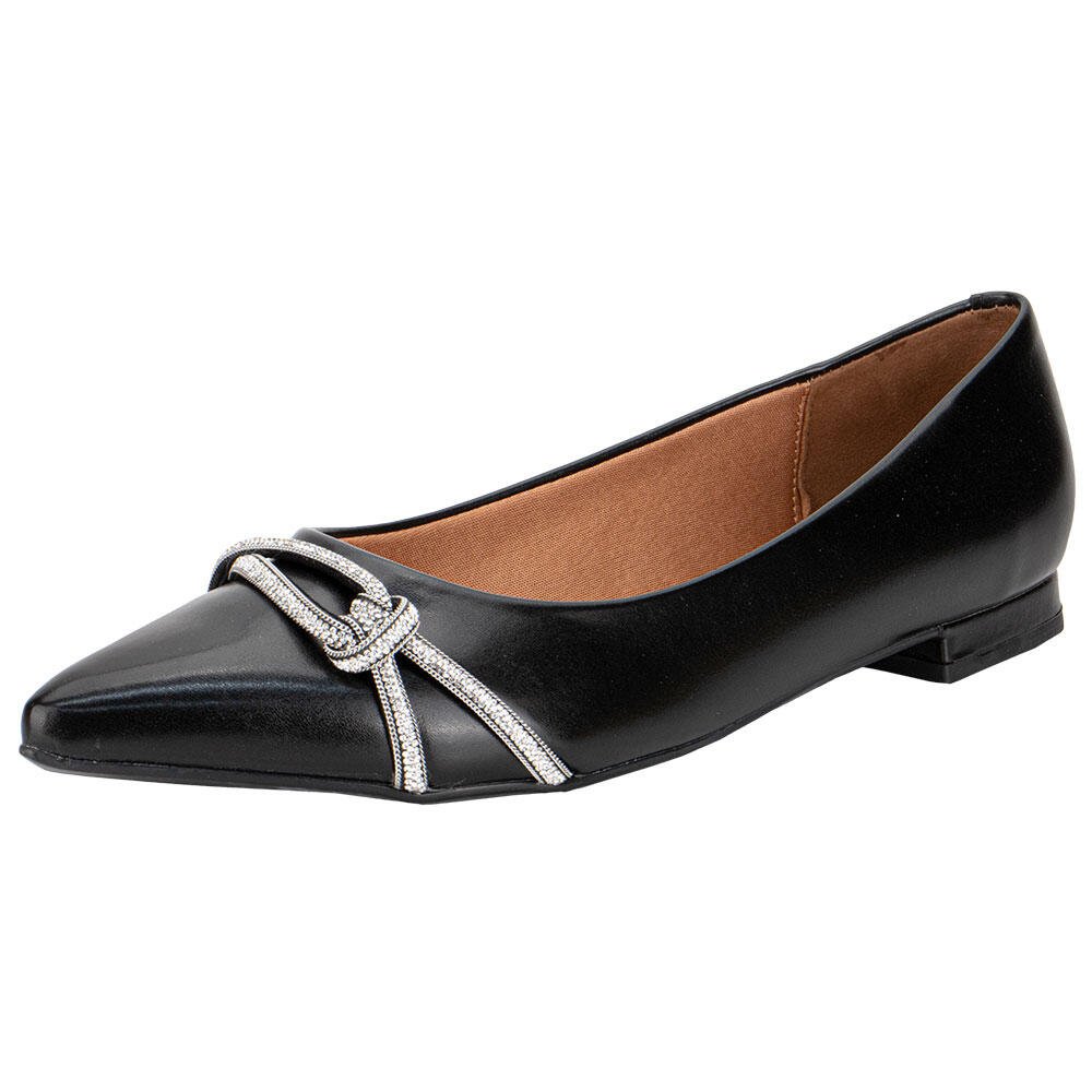 SAPATILHA FEMININA FLAT VIZZANO 12061006 Preto 1