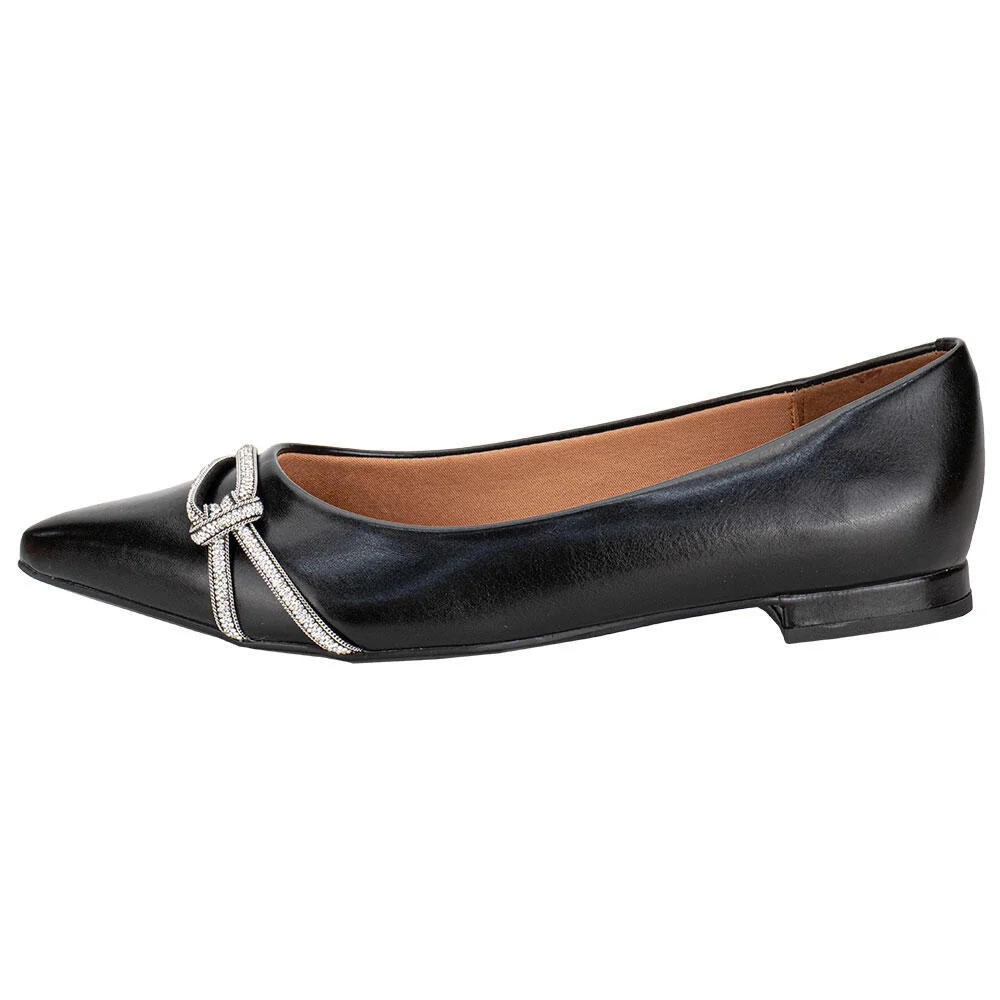 SAPATILHA FEMININA FLAT VIZZANO 12061006 Preto 2