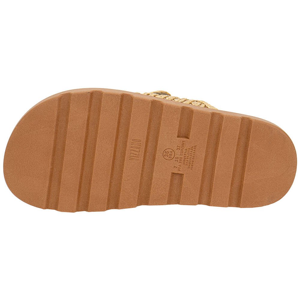 SANDÁLIA FEMININA CONFORTO VIZZANO 6510119 Bege/Ouro 4