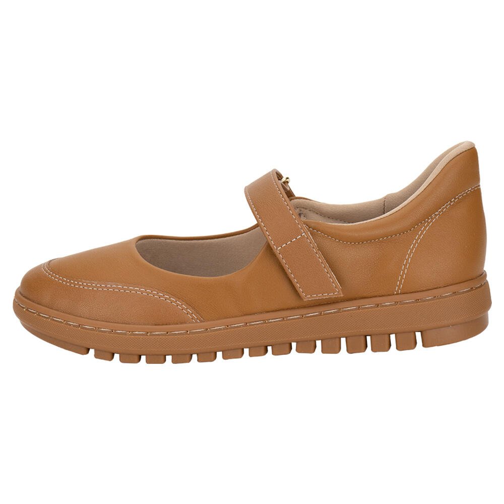 SAPATO FEMININO FLAT PICCADILLY 937007 Caramelo 2