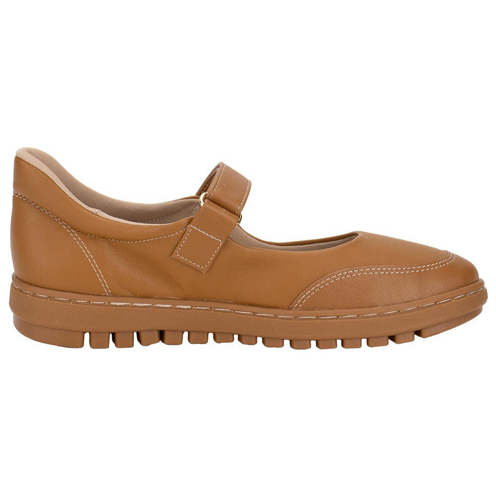 SAPATO FEMININO FLAT PICCADILLY 937007 Caramelo 4