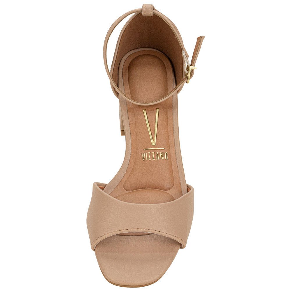 SANDÁLIA FEMININA SALTO GROSSO VIZZANO 6428143 Bege 5