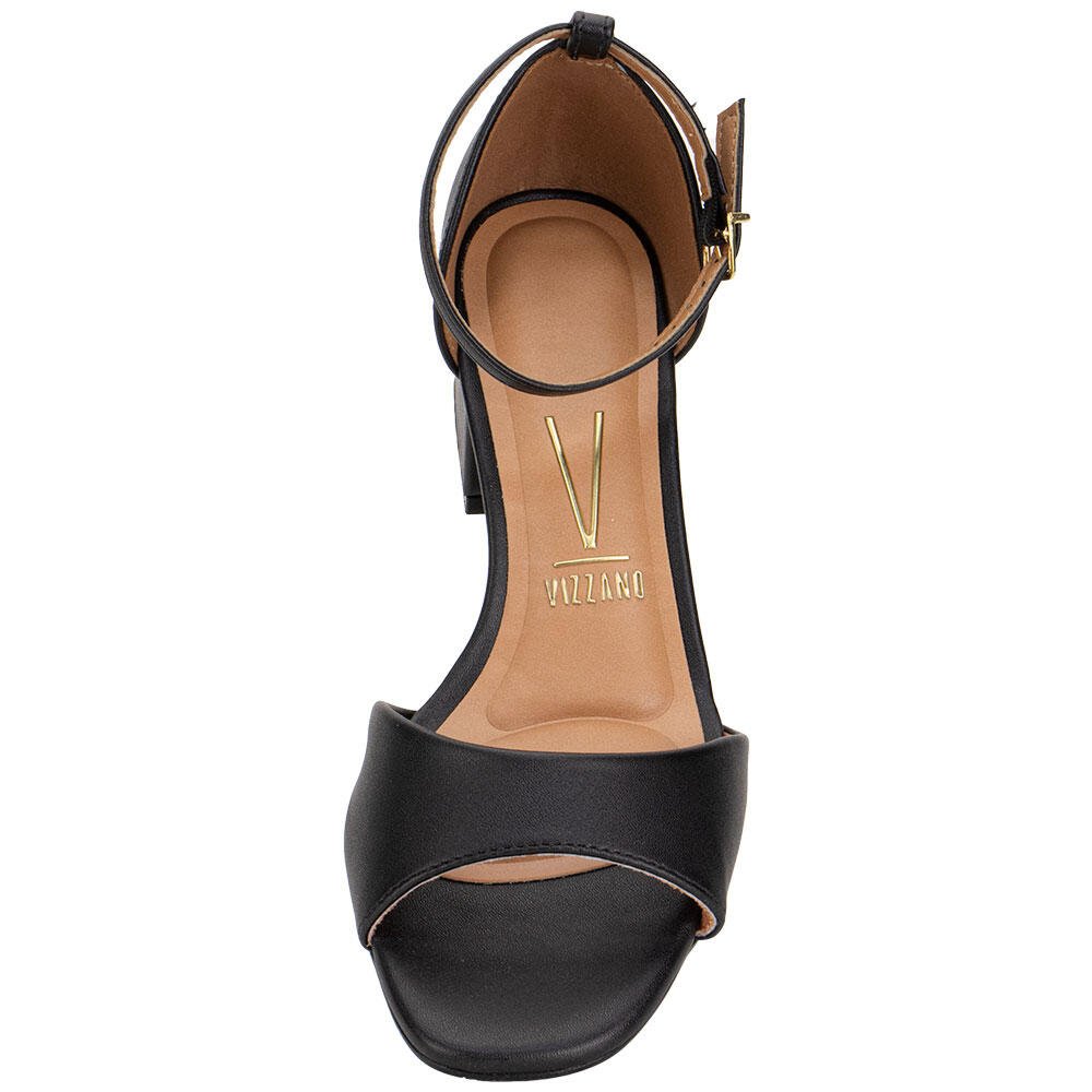 SANDÁLIA FEMININA SALTO GROSSO VIZZANO 6428143 Preto 5