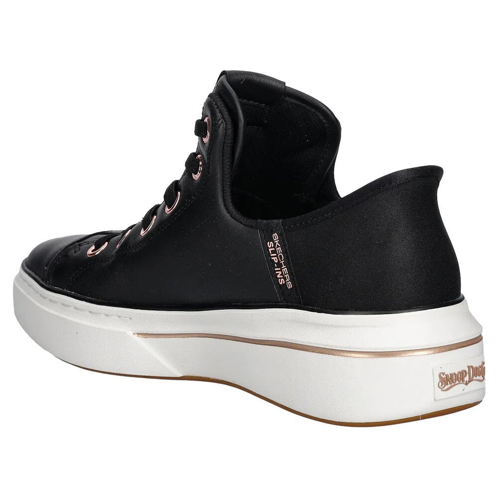 "Slip-on de couro Snoop Dogg Skechers 186001" Preto 3