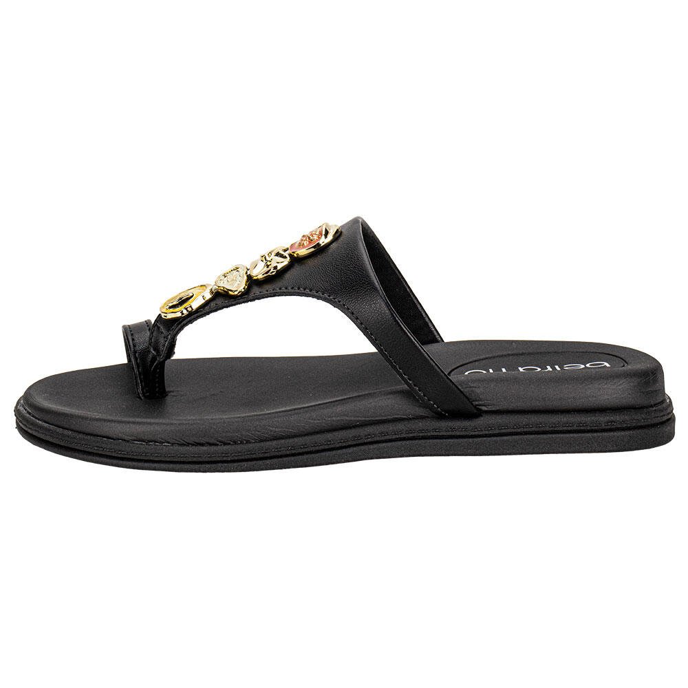 TAMANCO FEMININO FLAT MOLECA 8513119 Preto 2