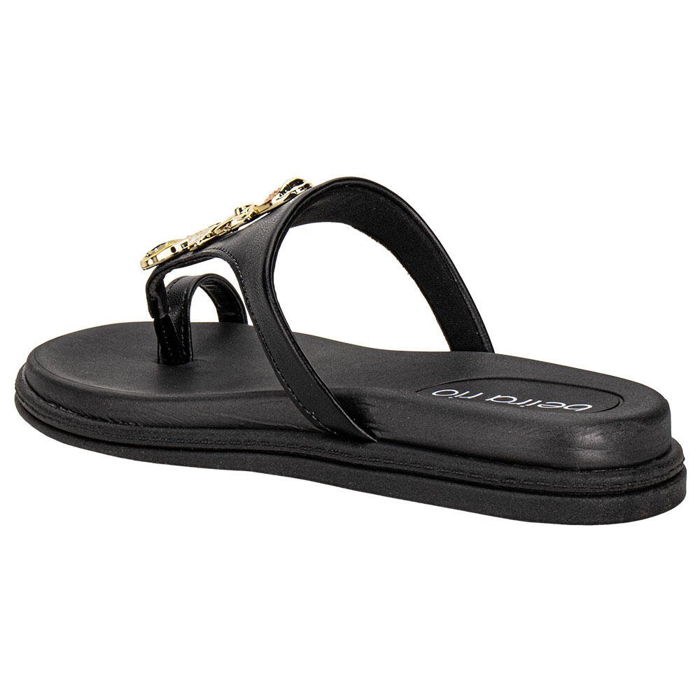 TAMANCO FEMININO FLAT MOLECA 8513119 Preto 3