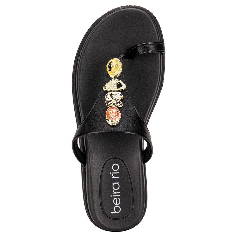 TAMANCO FEMININO FLAT MOLECA 8513119 Preto 5