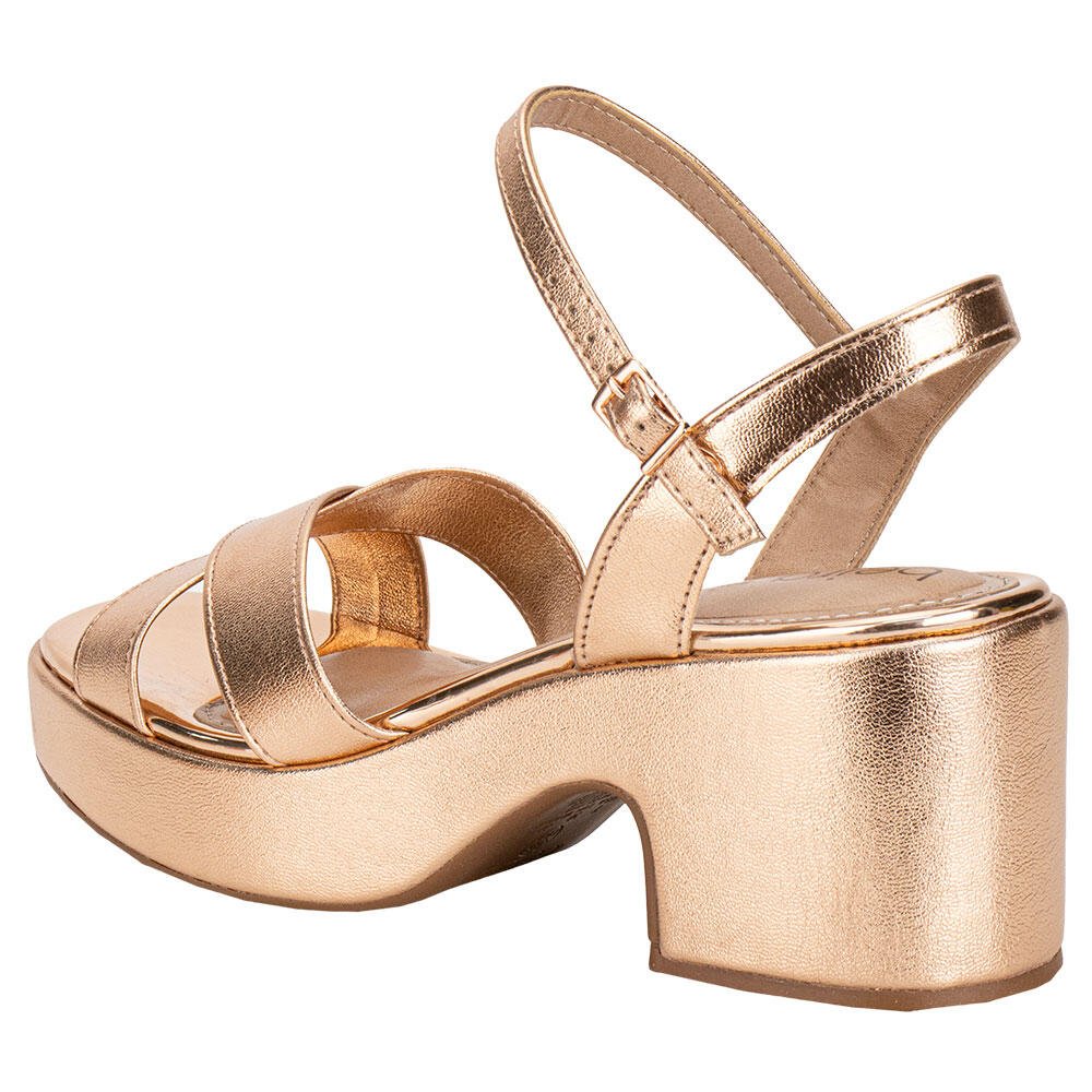 SANDÁLIA FEMININA MEIA PATA BEIRA RIO 8517106 Rose Gold 3