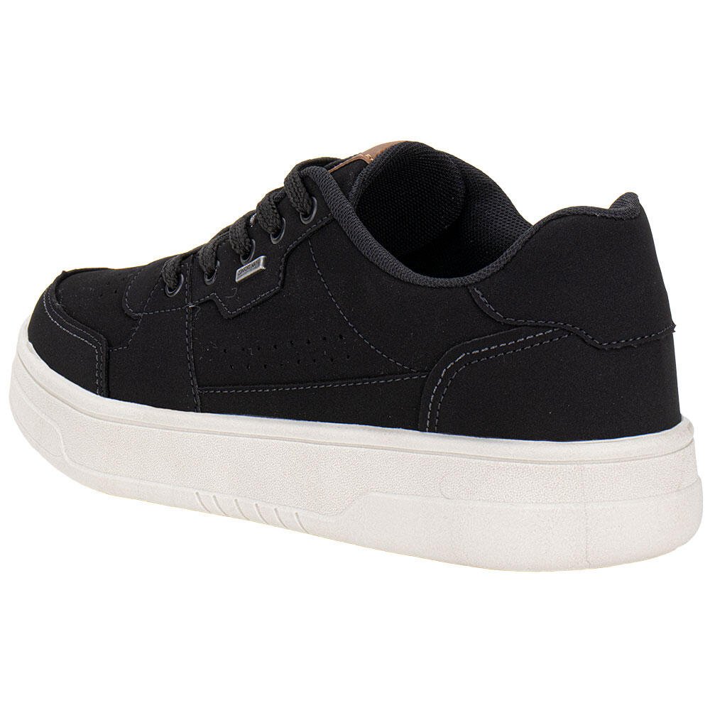 TÊNIS MASCULINO CASUAL CONFORT WAY 902501 Preto 3