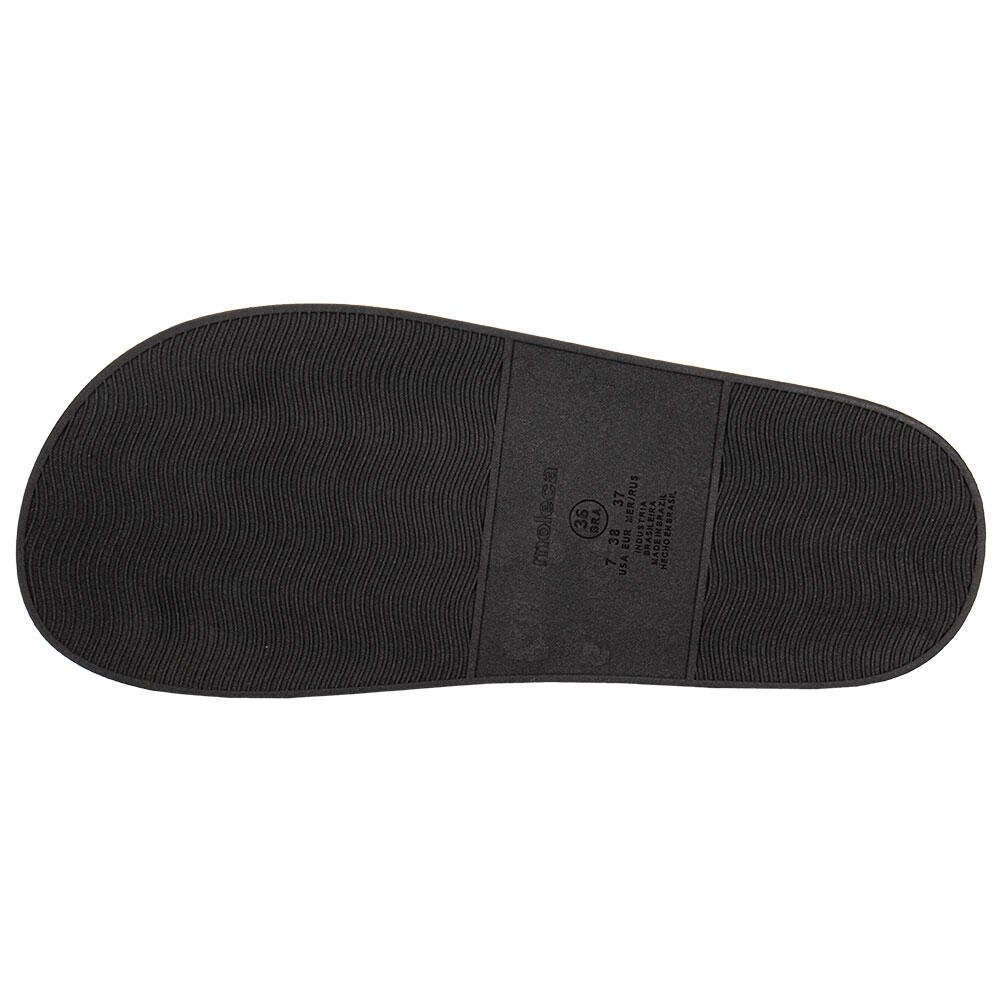 TAMANCO FEMININO FLAT MOLECA 5469147 Preto/Prata 4