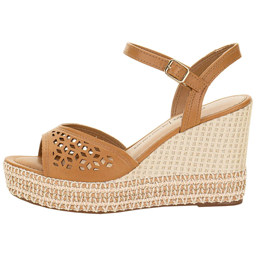 SANDÁLIA FEMININA ANABELA DAKOTA Y9872 Camel 2