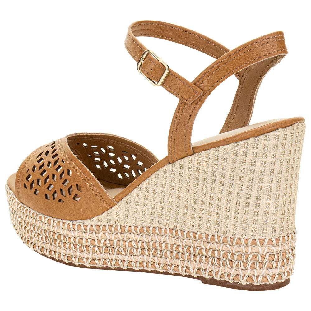 SANDÁLIA FEMININA ANABELA DAKOTA Y9872 Camel 3