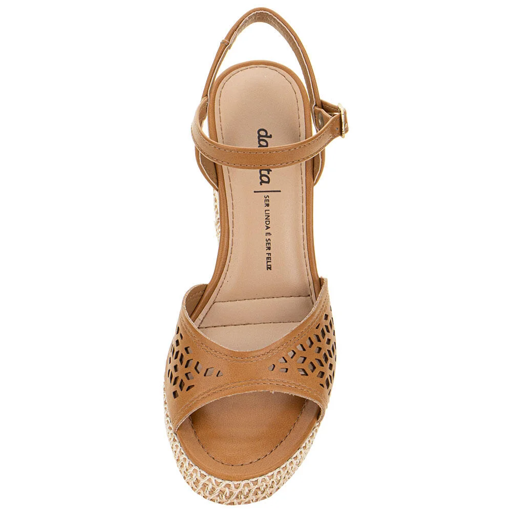 SANDÁLIA FEMININA ANABELA DAKOTA Y9872 Camel 5