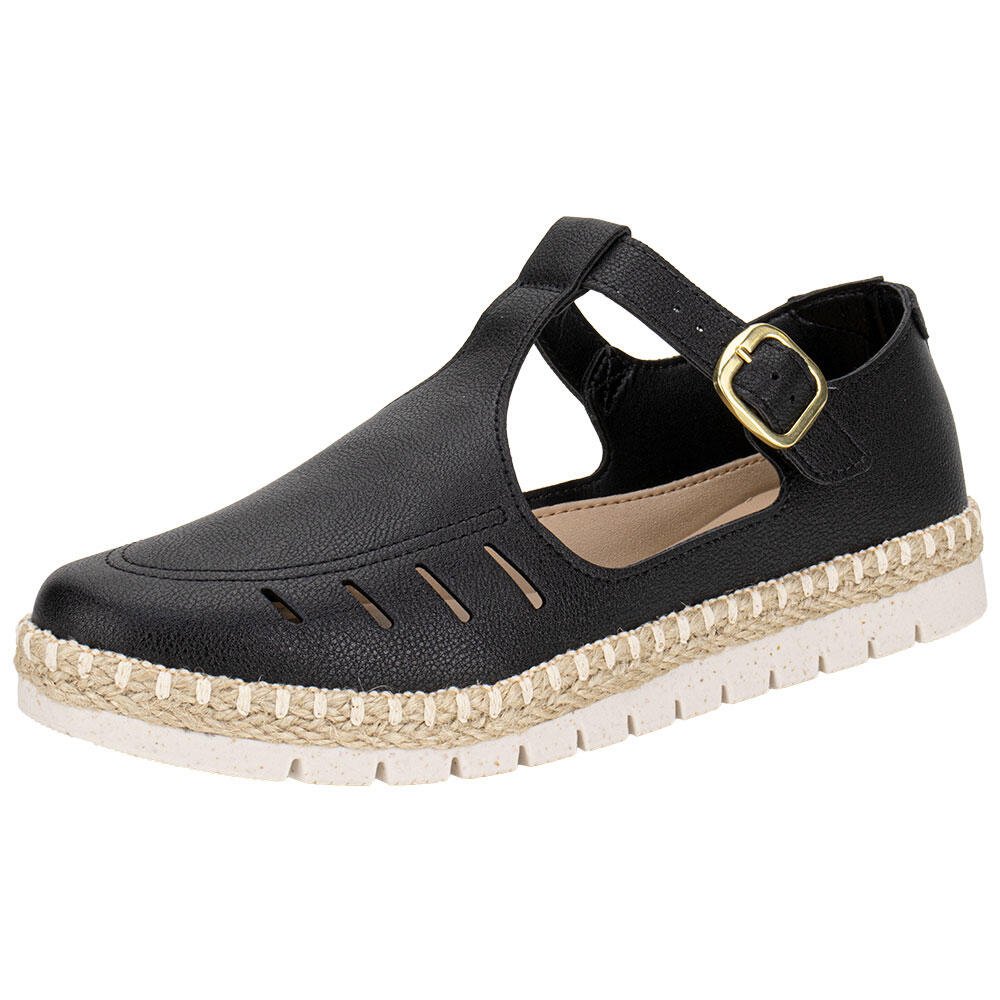 SAPATO FEMININO FLAT MODARE 7390313 Preto 1