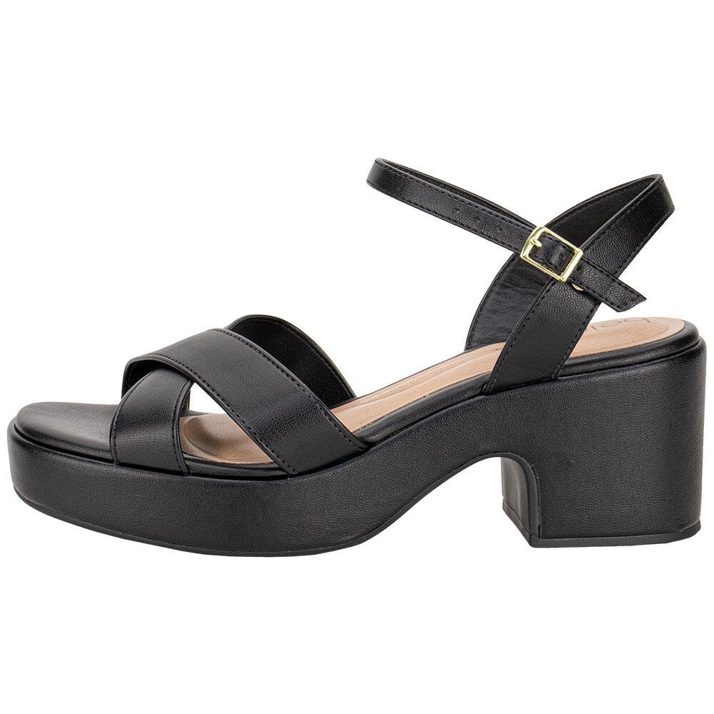 SANDÁLIA FEMININA SALTO GROSSO BEIRA RIO 8517106 Preto 2