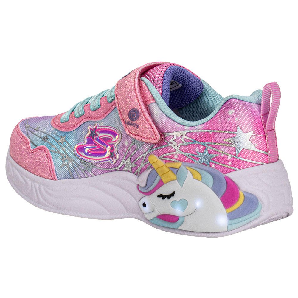 Tênis Infantil Unicorn Dreams - Skechers 302299L Rosa/Azul 3