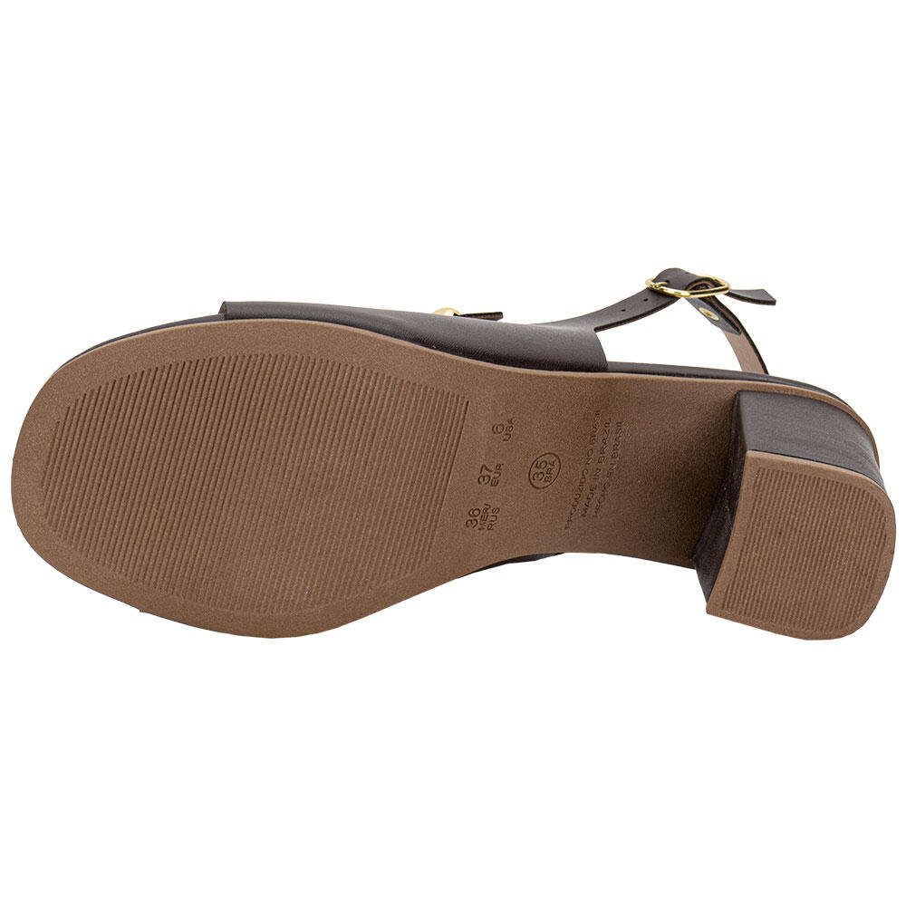 SANDÁLIA FEMININA SALTO GROSSO VIA SCARPA 176519119 Café 4